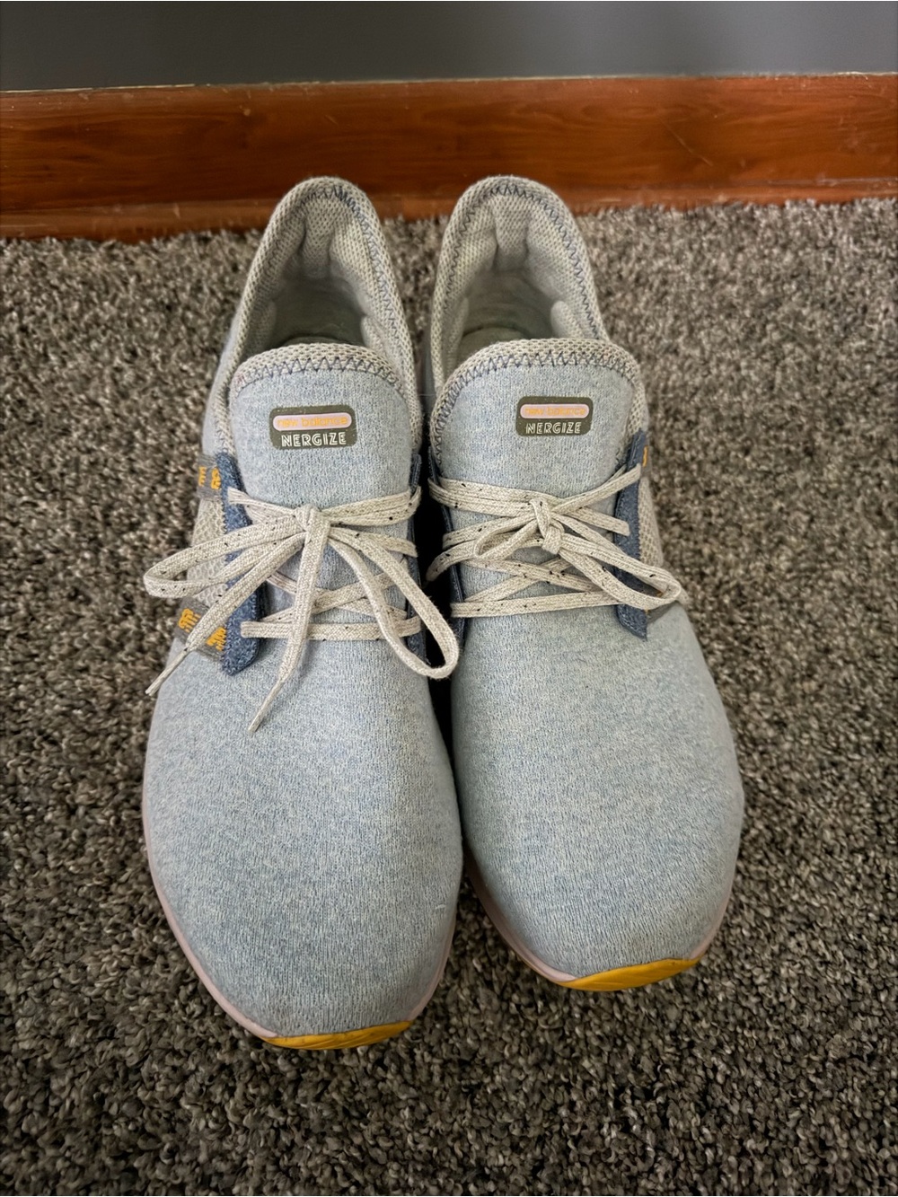 Women’s Light Blue New Balance Casual Knit Sneakers